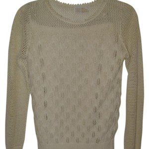 Vintage Union Made 2 pc cream knit skirt suit